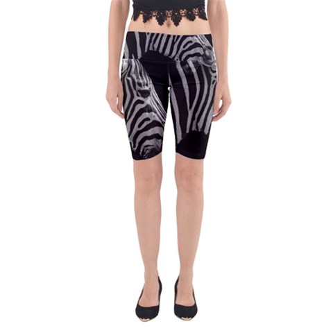 Zebra 3 Yoga Cropped Leggings from ArtsNow.com