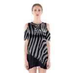 Zebra 3 Shoulder Cutout One Piece