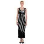 Zebra 3 Fitted Maxi Dress