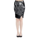 Zebra 3 Midi Wrap Pencil Skirt