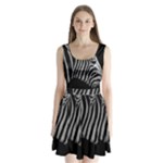 Zebra 3 Split Back Mini Dress 