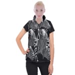 Zebra 3 Women s Button Up Puffer Vest