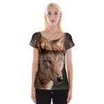 Wolf Women s Cap Sleeve Top