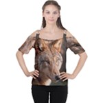 Wolf Women s Cutout Shoulder Tee