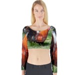 Rooster Long Sleeve Crop Top (Tight Fit)