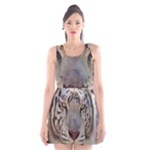 White Tiger 2 Scoop Neck Skater Dress
