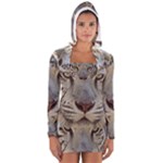 White Tiger 2 Women s Long Sleeve Hooded T-shirt