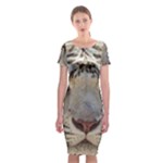 White Tiger 2 Classic Short Sleeve Midi Dress