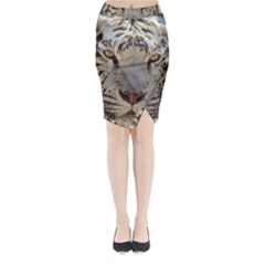 White Tiger 2 Midi Wrap Pencil Skirt from ArtsNow.com