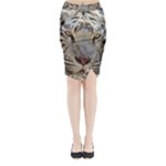 White Tiger 2 Midi Wrap Pencil Skirt