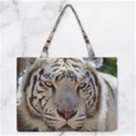 White Tiger 2 Medium Zipper Tote Bag