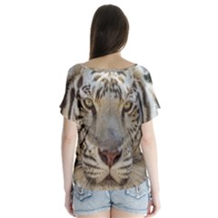V-Neck Flutter Sleeve Top 
