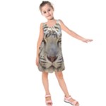 White Tiger 2 Kids  Sleeveless Dress