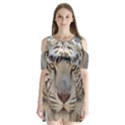 Shoulder Cutout Velvet One Piece 