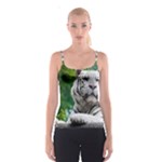 White Tiger Spaghetti Strap Top