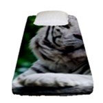 White Tiger Fitted Sheet (Single Size)