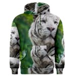 White Tiger Men s Pullover Hoodie