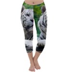 White Tiger Capri Winter Leggings 