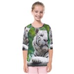 White Tiger Kids  Quarter Sleeve Raglan Tee