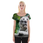 White Tiger Women s Cap Sleeve Top