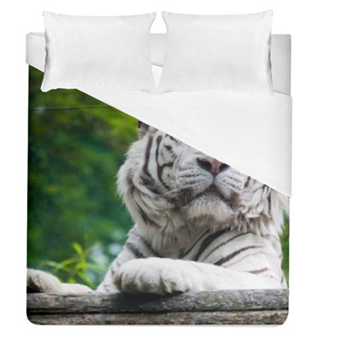 White Tiger Duvet Cover (Queen Size) from ArtsNow.com