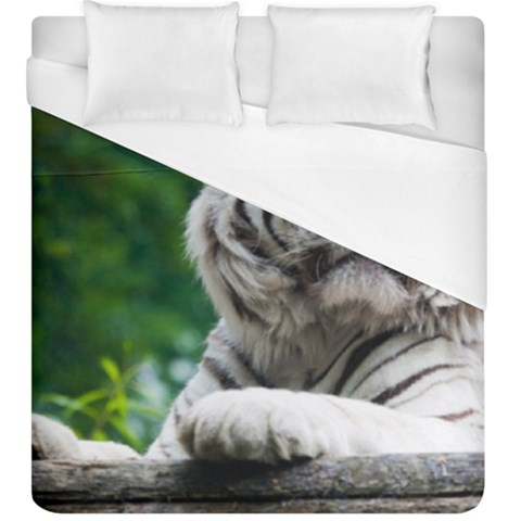 White Tiger Duvet Cover (King Size) from ArtsNow.com