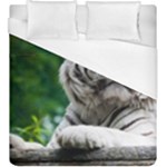 White Tiger Duvet Cover (King Size)