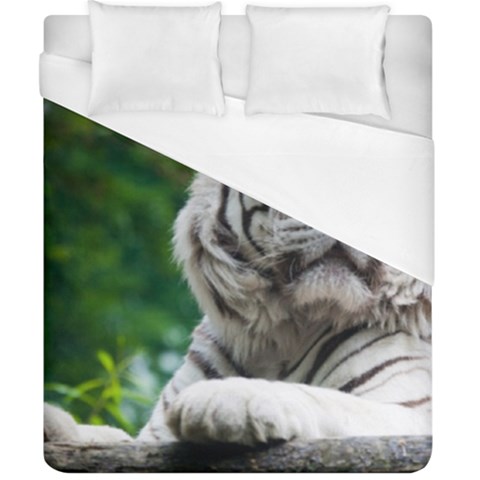 White Tiger Duvet Cover (California King Size) from ArtsNow.com