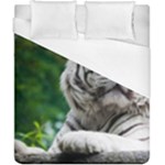 White Tiger Duvet Cover (California King Size)