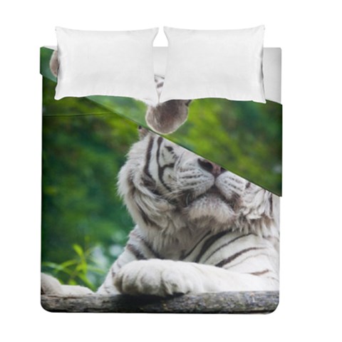 White Tiger Duvet Cover Double Side (Full/ Double Size) from ArtsNow.com