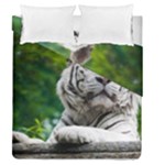 White Tiger Duvet Cover Double Side (Queen Size)