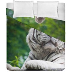 White Tiger Duvet Cover Double Side (California King Size) from ArtsNow.com