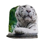 White Tiger Drawstring Pouch (XXL)