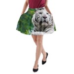 White Tiger A-Line Pocket Skirt