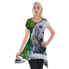 Short Sleeve Side Drop Tunic 