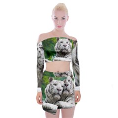 Off Shoulder Top with Mini Skirt Set 