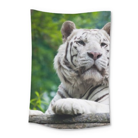 White Tiger Small Tapestry from ArtsNow.com
