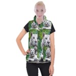 White Tiger Women s Button Up Puffer Vest