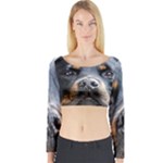 Rotwieller Long Sleeve Crop Top (Tight Fit)
