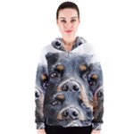 Rotwieller Women s Zipper Hoodie