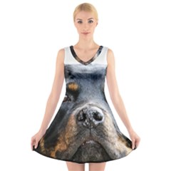 V-Neck Sleeveless Dress 