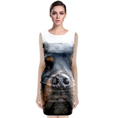 Sleeveless Velvet Midi Dress 