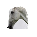 White Horse Drawstring Pouch (Large)