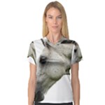 White Horse Women s V-Neck Sport Mesh Tee