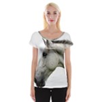 White Horse Women s Cap Sleeve Top