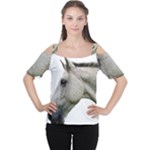 White Horse Women s Cutout Shoulder Tee