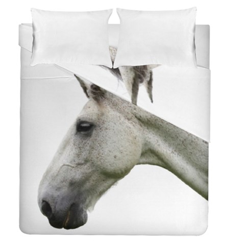 White Horse Duvet Cover Double Side (Queen Size) from ArtsNow.com