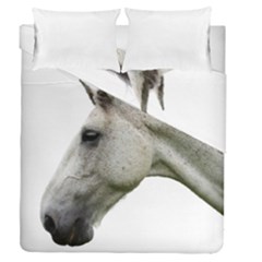 White Horse Duvet Cover Double Side (Queen Size) from ArtsNow.com