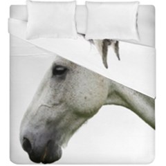 White Horse Duvet Cover Double Side (King Size) from ArtsNow.com