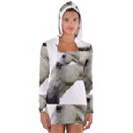 White Horse Women s Long Sleeve Hooded T-shirt